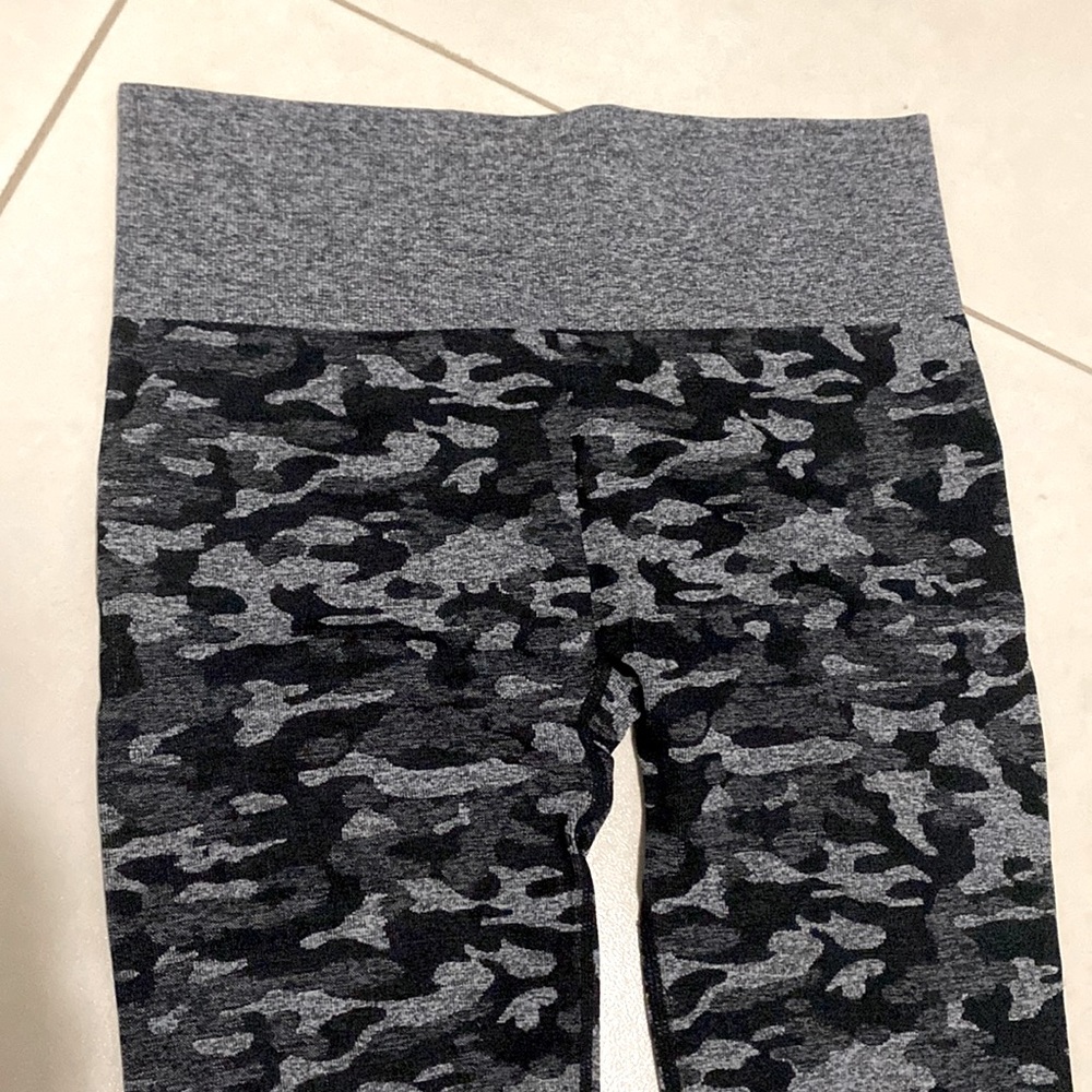 Cute Grey Camo Workout Legging